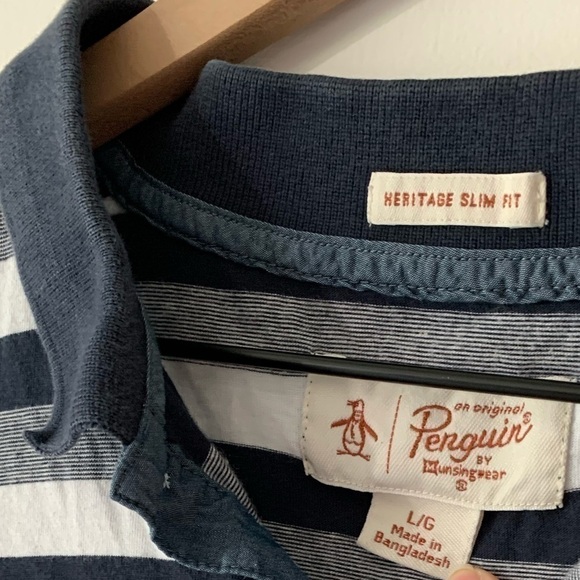 Original Penguin Polo stripes shirt slim fit - Picture 3 of 7